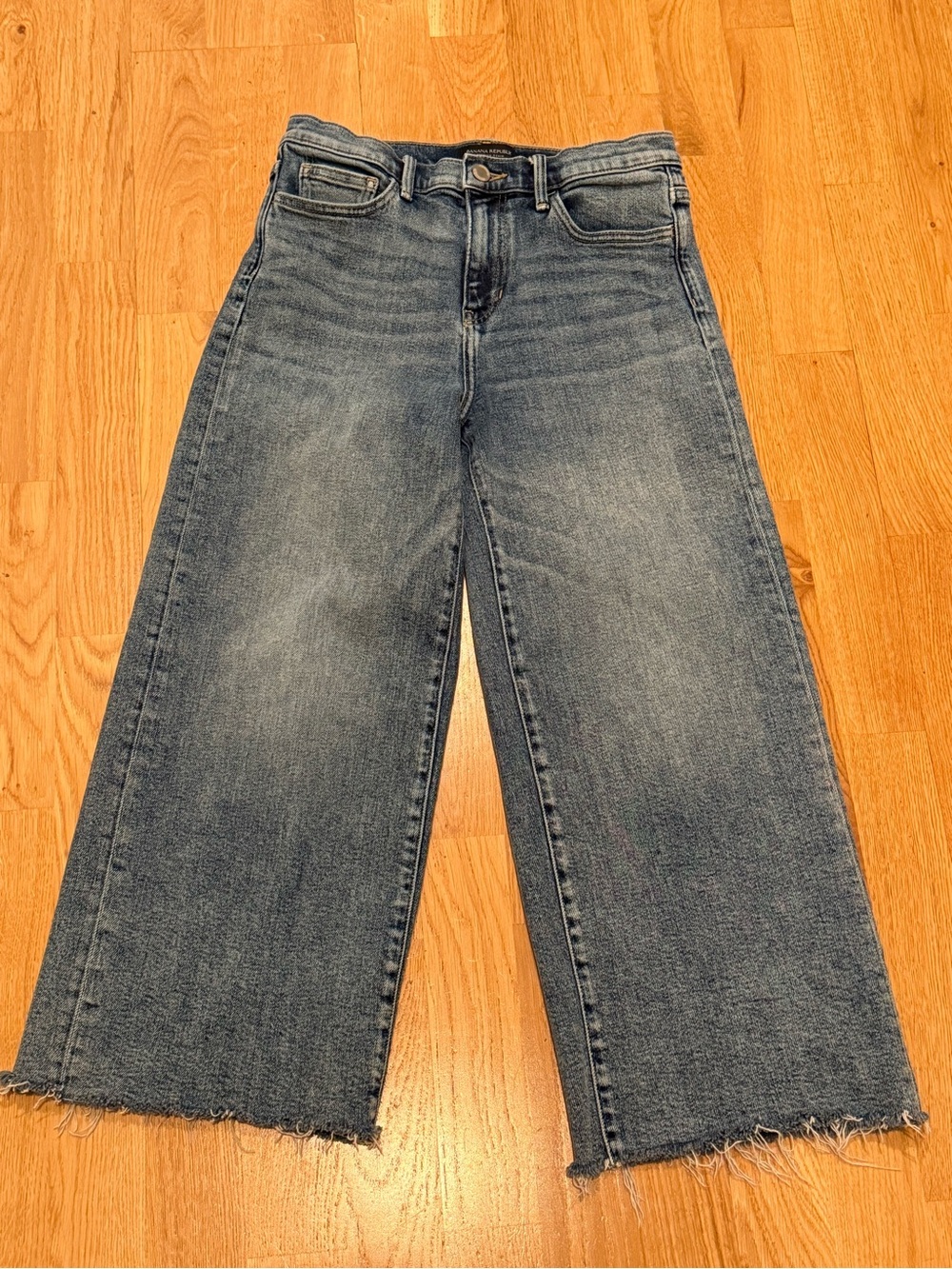 Banana Republic Wide-Leg Jeans in Light Blue Wash